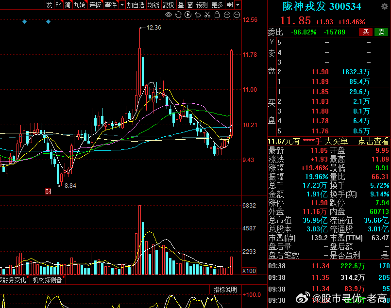 陇神戎发股票行情，高科技产品的领航者时代展望
